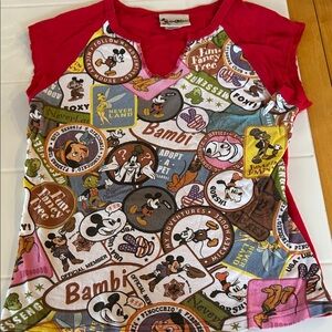Disney Bambi and Friends Kids Tee - Red and Multicolor